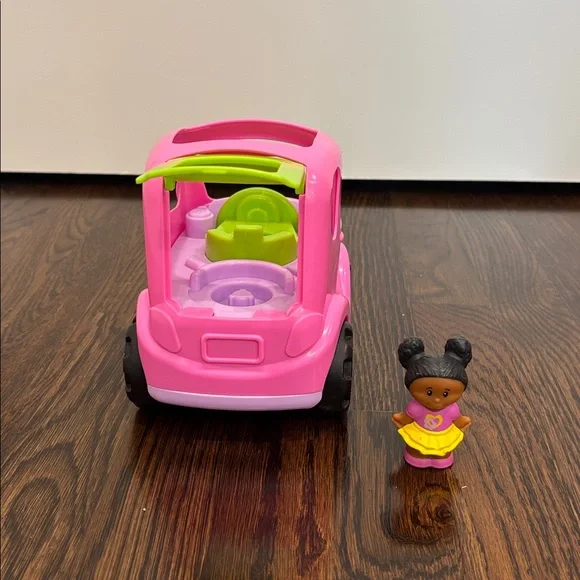 Little People Pink Toy Car with Figure - Picture 4 of 4